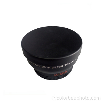 Appareil photo 58 mm Objectif grand angle macro 0.43X HD